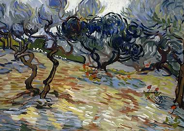 Olive Trees van Gogh