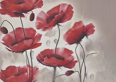 Red poppies