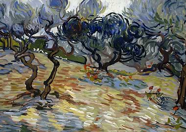 Olive Trees van Gogh