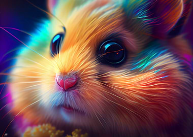 Colorful hamster
