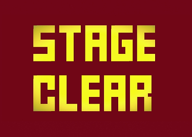 Text stage clear front yel