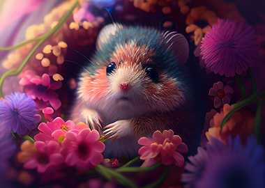 Colorful hamster