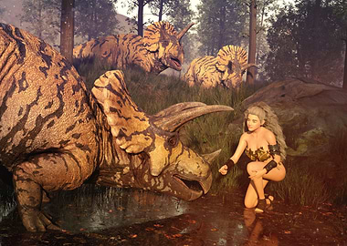 Triceratops dinosaur