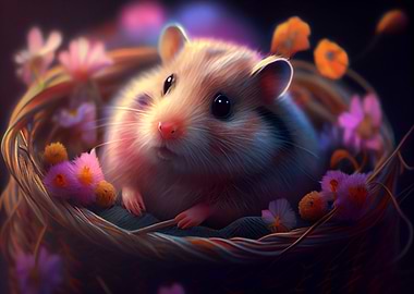 Colorful hamster