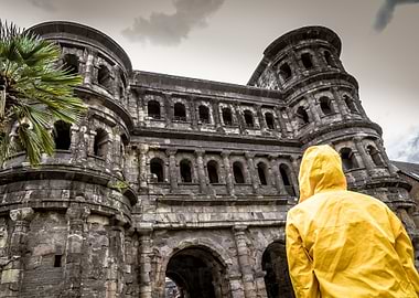 Porta Nigra in Trier Retro