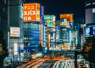 Night in Shinjuku Tokyo