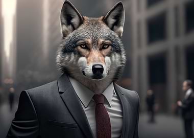 Wolf in a business suit