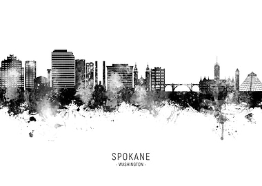 Spokane Skyline Washington