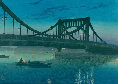 Kawase Hasui Kiyosu Bridge