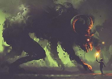 Dark fantasy demons horns