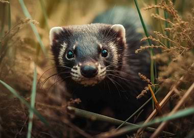 Polecat up close