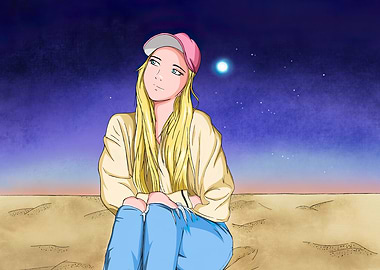 The one with the moon