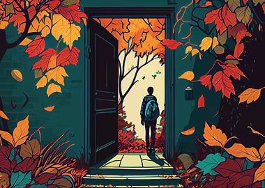 front door of house yard