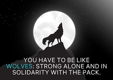 You have to be like Wolf