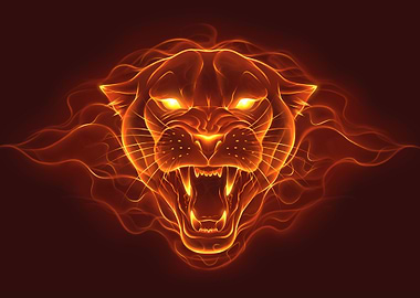 Panther Animal Fire