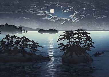 Futago Island Moonlight