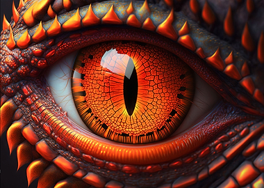 Fantasy dragon eye