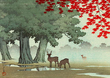 Kawase Hasui Nara Park