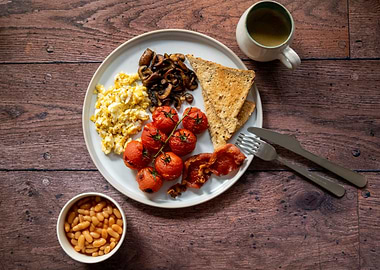 Breakfast and Hot Coffee