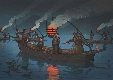 Kawase Hasui Nagara River