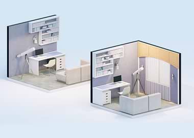 study room Orthographic