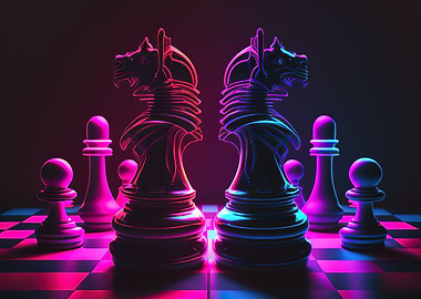 game chess sport neon