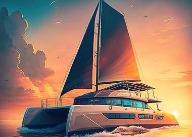 Yacht Sunset