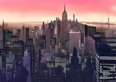 New York City Skyline USA