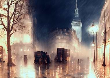 Dark alley in the city