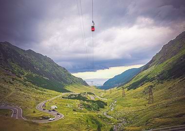 magical mountain view