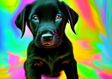 Black labrador puppy