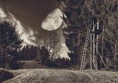 Hunterseat with moon