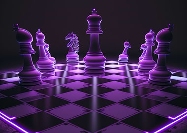 game chess neon