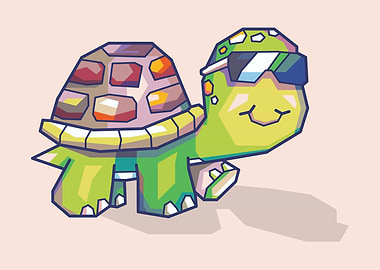 Turtke Glasses Popart