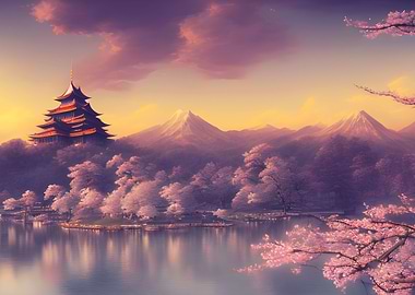 Enchanted japanese palace