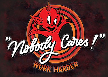 Cartoon Devil Nobody Cares