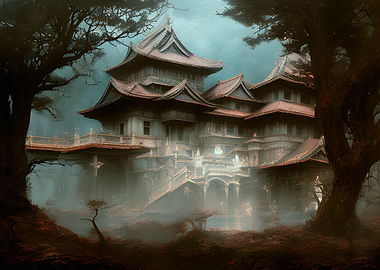 Enchanted japanese palace