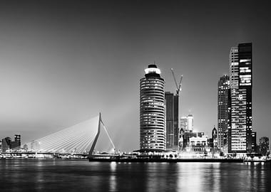 Rotterdam City Skyline