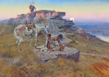 Indian Woman Mourning