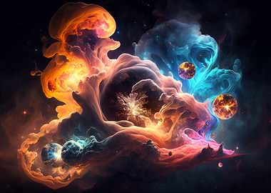 Colorful Space Abstract
