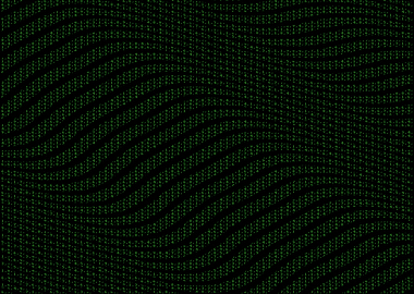 Random numbers green comma