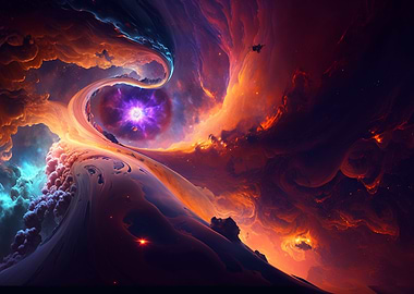 Colorful Space Abstract