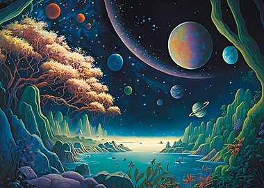 crazy Space Landscape