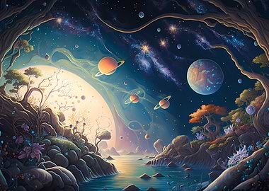 crazy Space Landscape