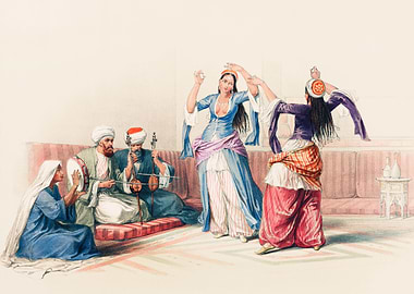 Dancing girls at Cairo