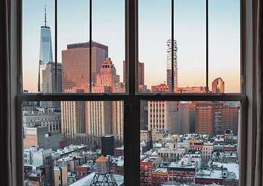New York City Window View