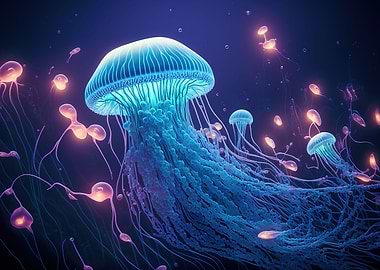neon jellyfish