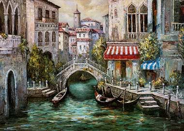 Gondolas in Venice