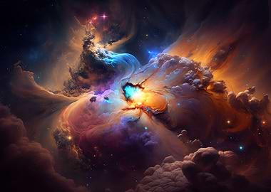 Colorful Space Abstract