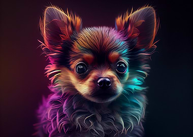 Colorful puppy